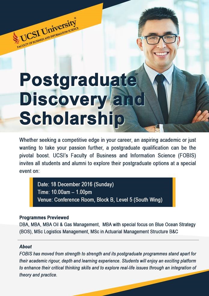 Postgraduate Scholarship Malaysia 2017  All of the top postgraduate to