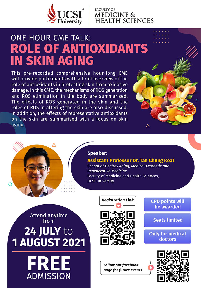 CME TALK : Role of Antioxidants in Skin Aging