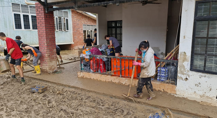 Bamboo Tool in use