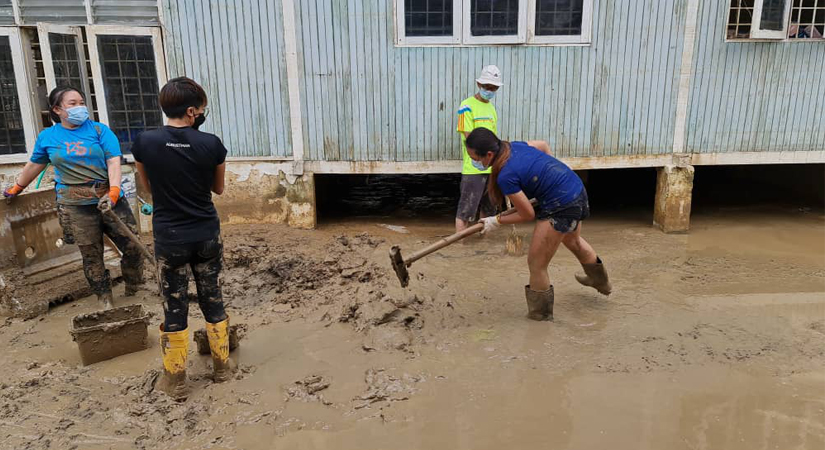 Bamboo Tool in use