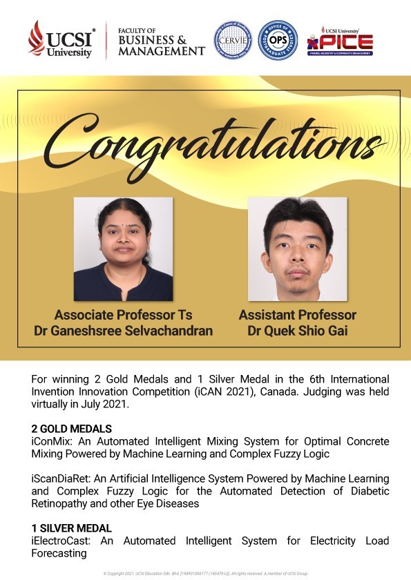 Congratulations To Associate Professor Ts Dr Ganeshsree And Assistant Professor Dr Quek!