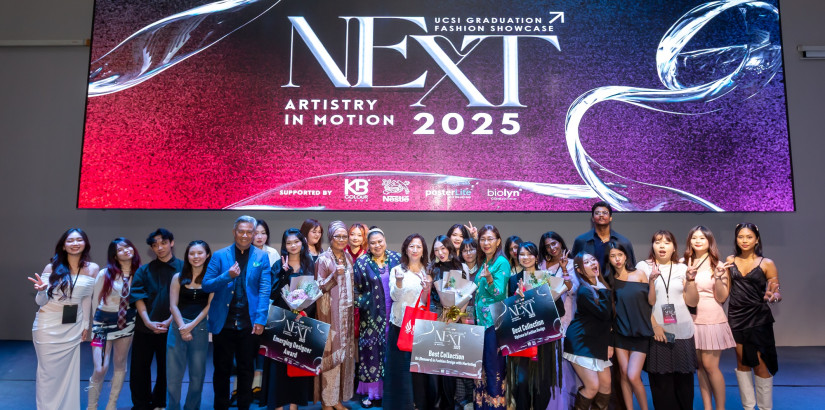 UCSI graduating designers showcase their talent at NEXT 2025, the University’s 18th annual graduation showcase.