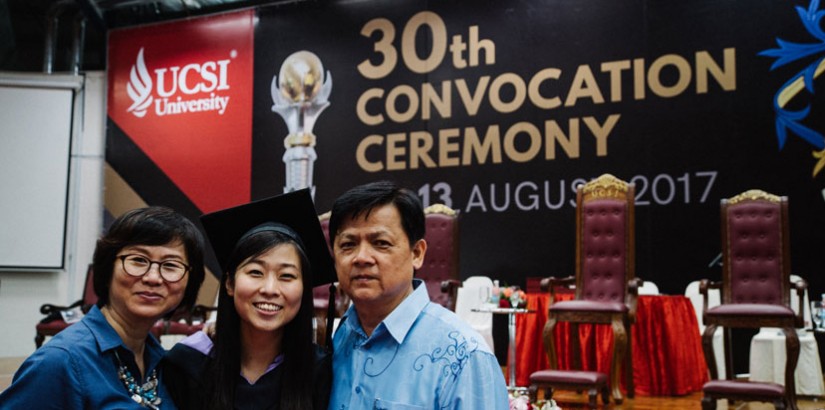 Suzanne Ling, Chancellor’s Gold Medallist, credits her success to her parents for their support and encouragement. 