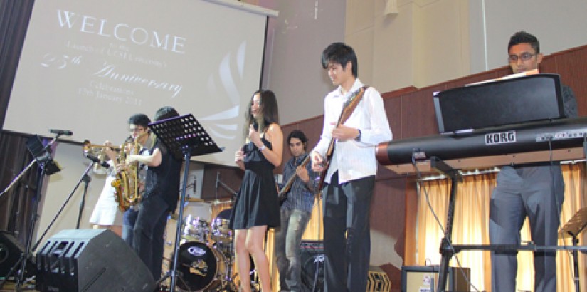Students from UCSI University’s School of Music perform during the launch of UCSI University’s 25th Anniversary Celebrations.