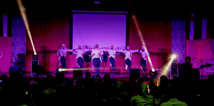  PATRIOTIC: Middle Eastern students eager to demonstrate traditional dances from their home country.