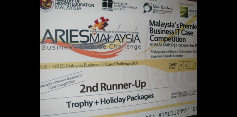  UCSI University students were the second-runner ups. The awards included a trophy and a holiday package