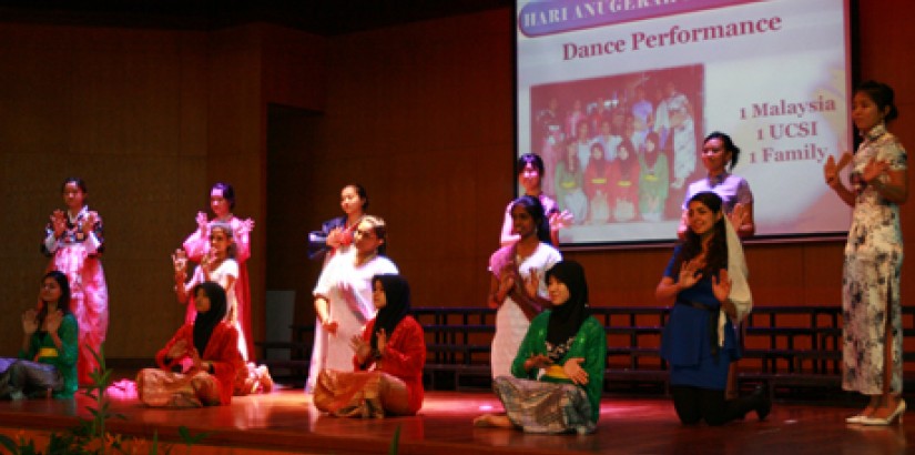 UCSI University students perform traditional dances from different cultures during the opening ceremony