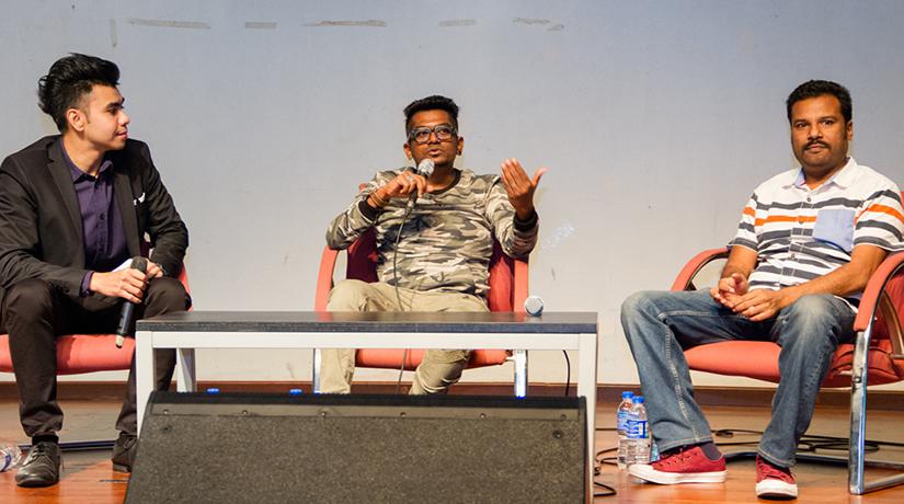 Sanjhey Perumal and Siva Perianan shared their insights and experience regarding film-making in Malaysia Sanjhey Perumal and Siva Perianan shared their insights and experience regarding film-making in Malaysia