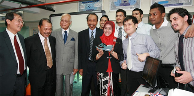 UCSI University Vice-Chanc​ellor Dr Robert Bong; Science, Technology & Innovation Deputy Secretary General Dato' Dr Sharifah Zarah Syed Ahmad; UCSI University Deputy Vice-Chanc​ellor (Academic Affairs and Research) Professor Emeritus Dr Lim Koon Ong; and 