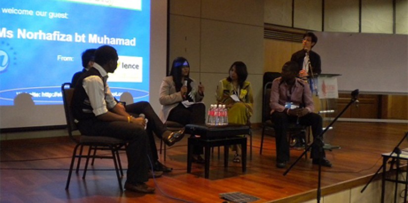A panel speaks during the Technopreneurship Industry Forum