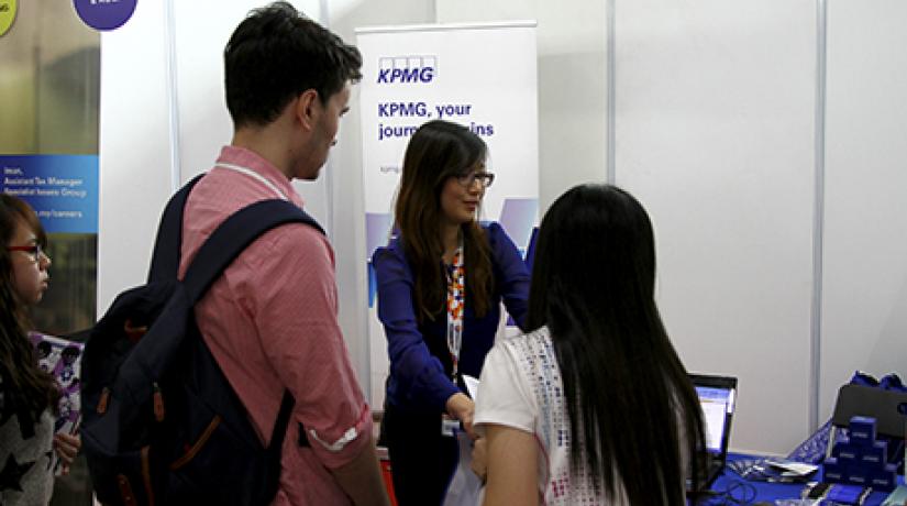  HEADHUNTING: KPMG was among the big-name companies looking to recruit UCSI students at the career fair.