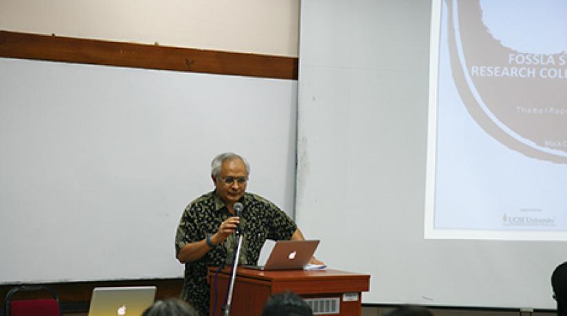  MOTIVATING FUTURE LEADERS: Senior Professor Dato’ Dr Khalid Yusoff, Vice-Chancellor and President of UCSI University delivering his keynote address.