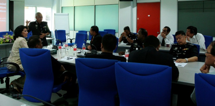 ACP Ahmad Amir bin Mohd Hashim, Officer in Charge of Police District (OCPD) Cheras speaks to UCSI University Management in a recent meeting to discuss various forms of collaboration