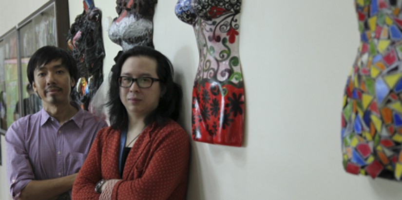  Lam (left) and Fong (right) of De Institute of Creative Arts and Design are firm believers that hands-on experience is key in helping students make their mark in the creative industry.
