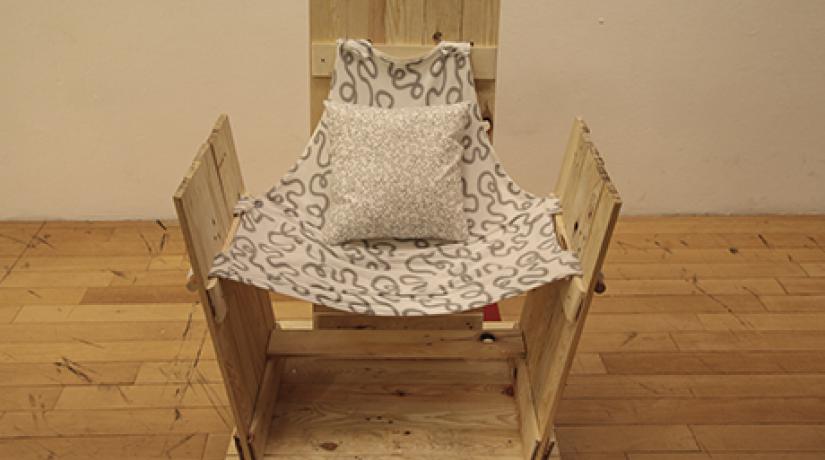  The prize winning eco-friendly chair made from discarded materials. Built without a single nail, the sturdy chair can also be easily disassembled for convenience.