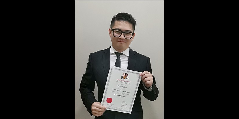 Assistant Professor Dr Lim Wei Hong Awarded the Chartered Engineer qualification through the Institution of Engineering and Technology (IET)