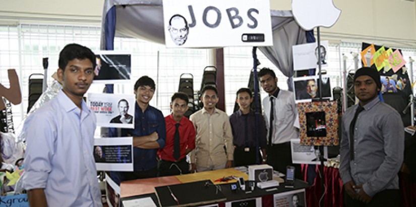 WELL INSPIRED: Inspired by Steve Jobs’ impactful achievements, future engineers from Booth 8 believe that they too can make a huge difference in the world.