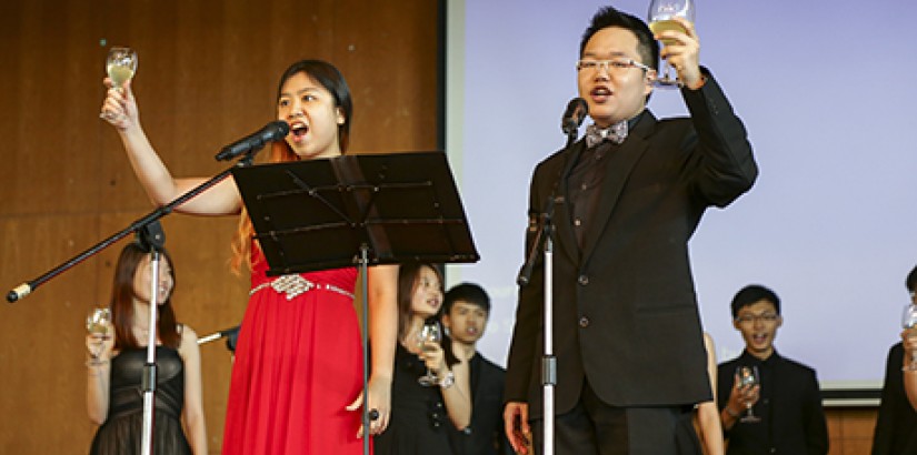  BEYOND ENTERTAINING: Students from Booth 12 dazzled the audience with their opera performance.
