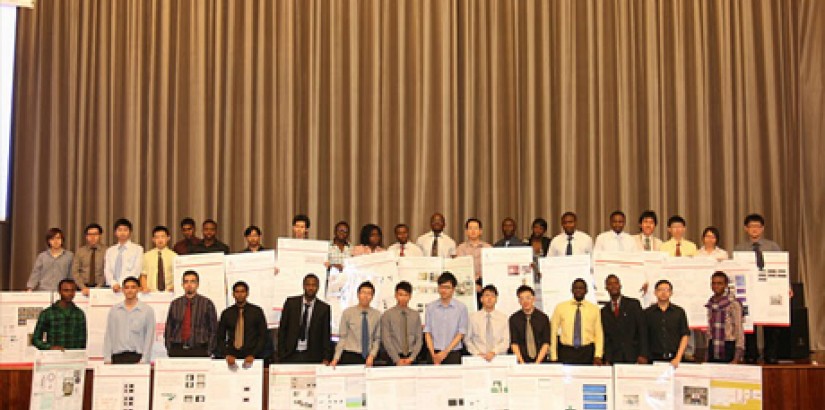 A group photo of the final year students of the School of Engineering at UCSI University