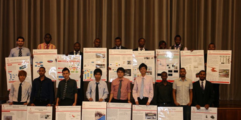 A group photo of the final year students of the School of Engineering at UCSI University