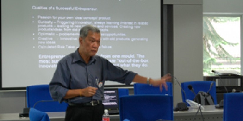 Mr. Jimmy explaining the concept of an 'entrepreneur'