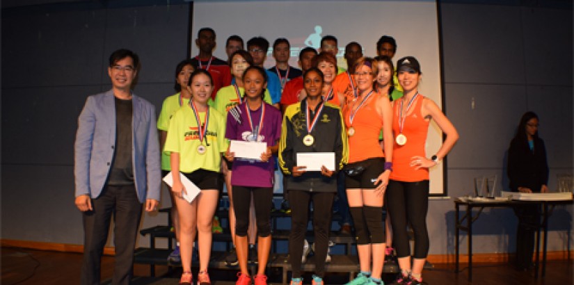 10KM WINNERS: Winners of the 2016 Freedom Run 10km male and female categories.