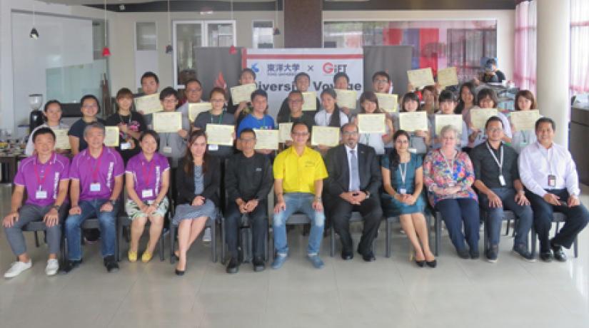 Presentation of certificates to the participants marks the completion of the one-week programme.