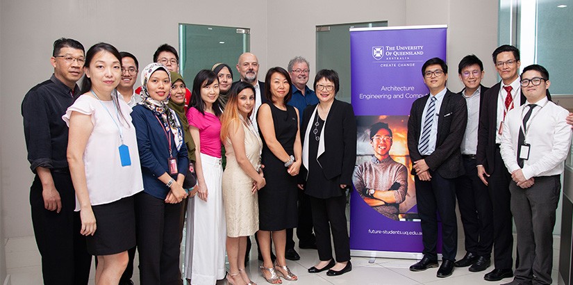 A group photo with all the representatives from UQ and UCSI. 