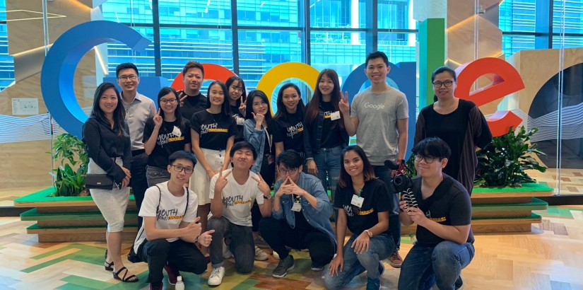 A group photo during the visit to Google Asia Pacific Headquarter in Singapore.