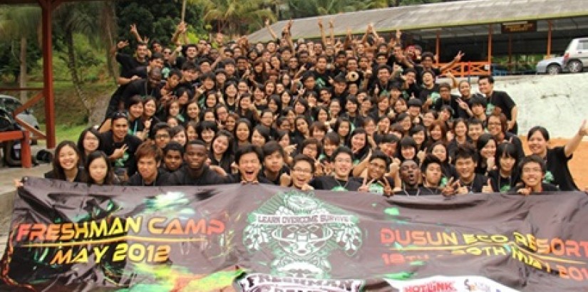 A group photo of the UCSI University Freshman Camp May 2012