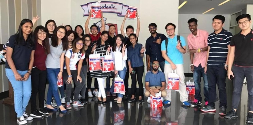 Group photo of students at the Gardenia office.