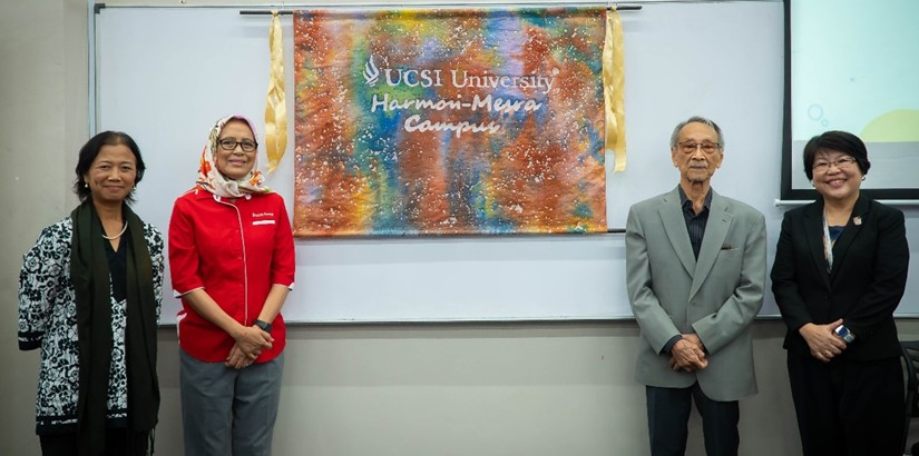 (From left): Norani Abu Bakar, Professor Datuk Ir Ts Dr Siti Hamisah Binti Tapsir, Academician Professor Emeritus Tan Sri Datuk Dr Omar Abdul Rahman and Associate Professor Dr Mabel Tan Hwee Joo.