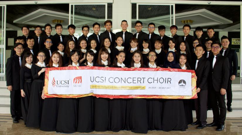 The young vocalists of UCSI University’s Concert Choir – nervous but excited before the competition