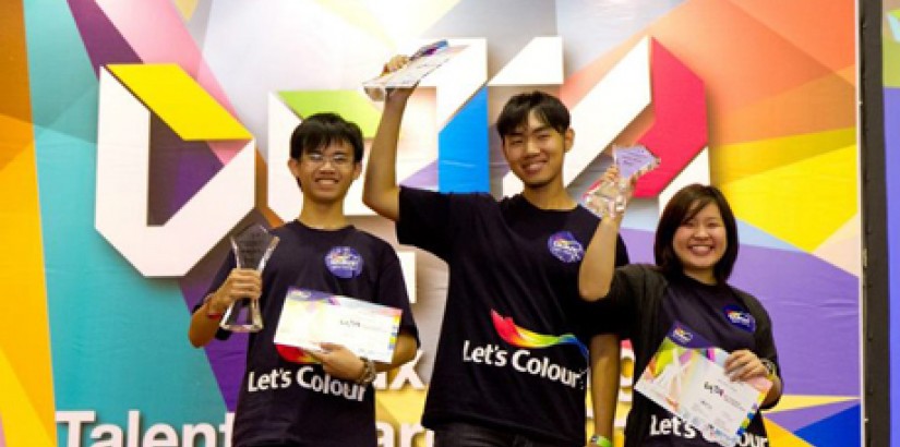 PROUD MOMENT: Simon Chong along with the other grand prize winners.