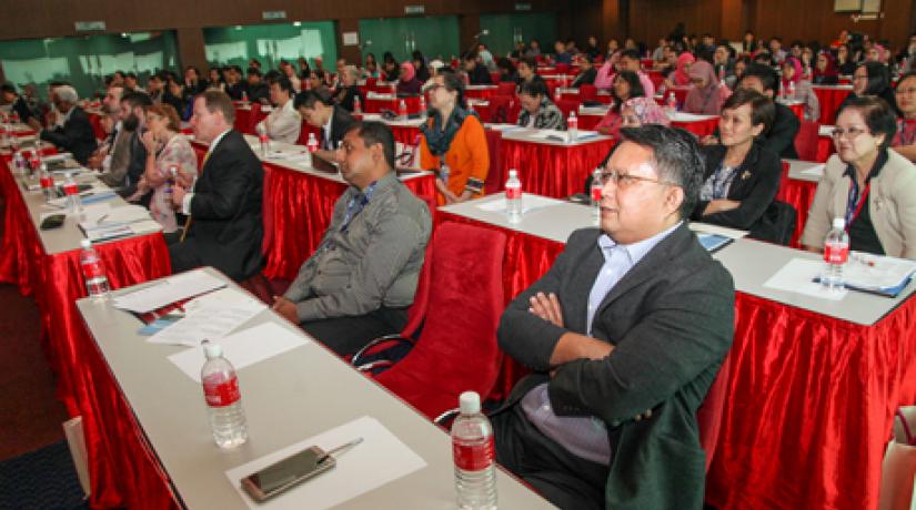  WITH RAPT ATTENTION: Delegates from over 20 different countries listening on as keynote speakers delivered their speeches.