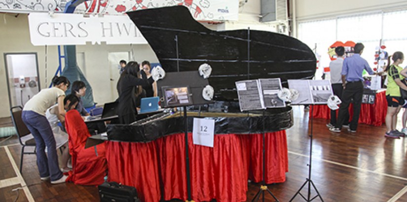  A replica of a grand piano was created to portray the musical influence of one of the world’s most popular composer George Gershwin.