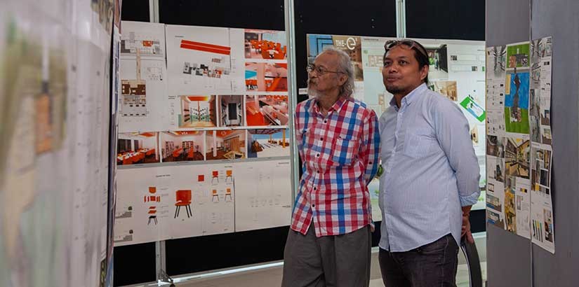 Yusof Gajah impressed with students’ projects.