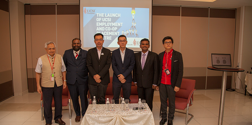 Group photo of the UCSI University’s Employment and Co-Op Placement (Co-Op) Centre launching.