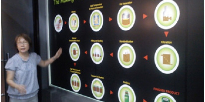 INSIGHTFUL SESSION: Customer Relations Manager of Cerebos Ms. Veronica in the midst of explaining the process of making the Brand’s Essence of Chicken INSIGHTFUL SESSION: Customer Relations Manager of Cerebos Ms. Veronica in the midst of explaining the process of making the Brand’s Essence of Chicken