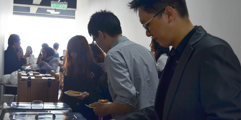 Refreshments before the final presentation starts