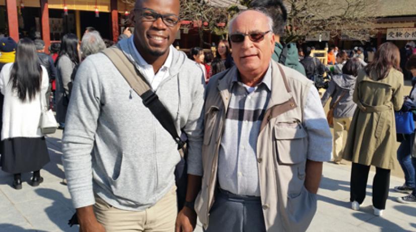  Professor Hikmat and Ronald Nguele - an alumina of UCSI and a current Ph.D. student in Kyushu University - who played a major role in connecting UCSI University and Kyushu University.