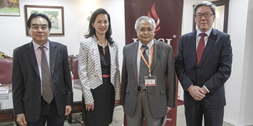  GROUP PHOTO: From left: Dato’ Heng Ji Keng, Deputy President of MAICSA; Ms Chua Siew Chuan, President of MAICSA; Senior Professor Dato’ Dr Khalid Yusoff, Vice-Chancellor and President of UCSI University and Prof Dr Teoh Kok Soo, Deputy Vice-Chancellor fo