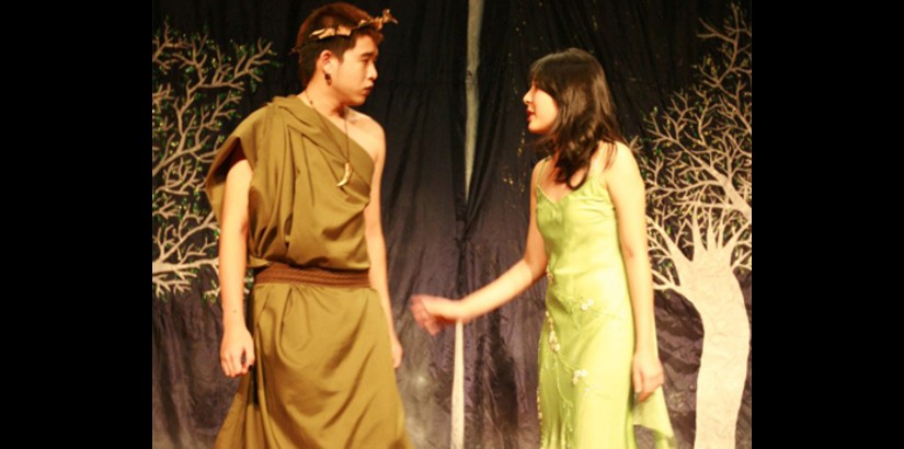  Benji Wong and Adeline Chua in an intense scene as Oberon and Titania