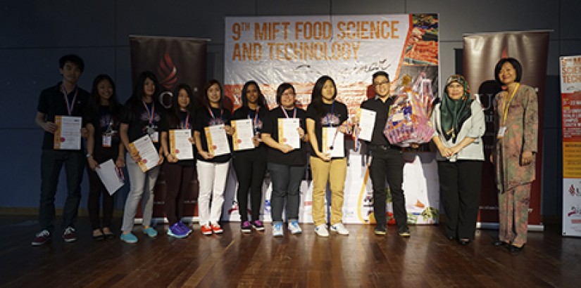 The team behind the Cofalle instant pasta, which clinched second place for the Innovative Food Product Development Competition.