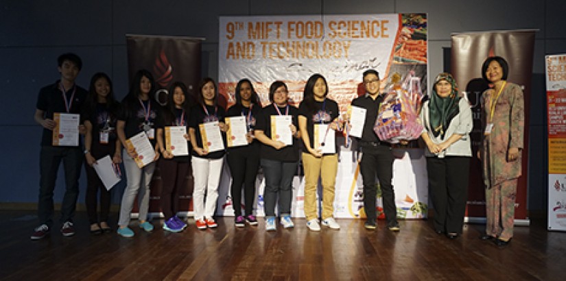 The team behind the Cofalle instant pasta, which clinched second place for the Innovative Food Product Development Competition. The team behind the Cofalle instant pasta, which clinched second place for the Innovative Food Product Development Competition.