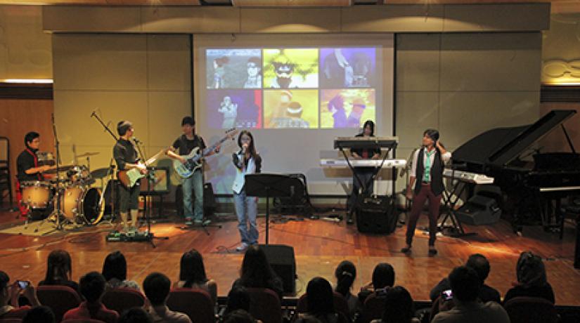  SCHOOL OF ROCK: Belting out cartoon hits from popular anime cartoons including Dragon Ball GT and Pokémon, the group brought the roof down.