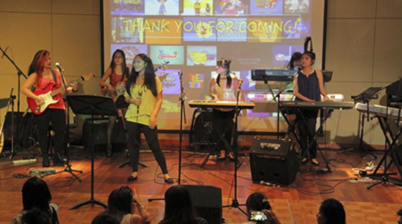  Home > Media Hub > Press Releases 2014 A musical journey of cartoon favourites 18 July 2014 WONDERWOMEN: With unique hairstyles and talents to match, the Wonderwomen sang hits from cartoons such as Cardcaptor Sakura, Powerpuff Girls and Sailormoon.