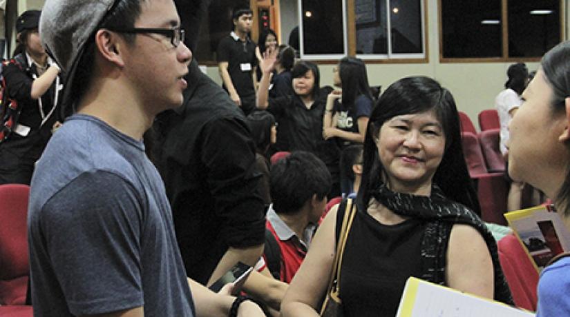  FAMILY AFFAIR: Showing her support for her son, DJ Khye (left), Mrs Wong (right), praised the musical event for providing exposure to UCSI’s Institute of Music students.