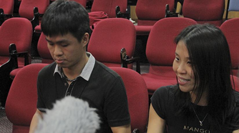  MORE THAN NOTES: Institute of Music Student Association president Leroy Lee (left) and vice-president Grace Foo found that organising the concert provided them with the soft skills that will help them go far in their careers.