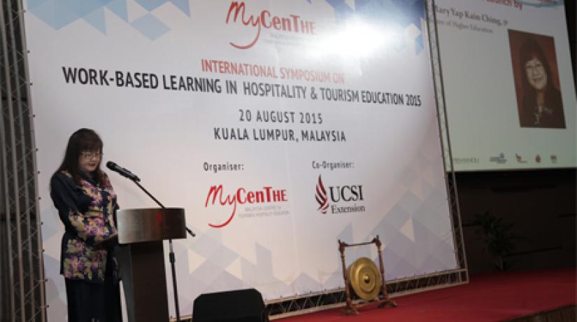  GOVERNMENT SUPPORT: During her speech, Datuk Mary Yap emphasised the importance of collaboration between academia, industry, government and community to make a difference in hospitality and tourism education.